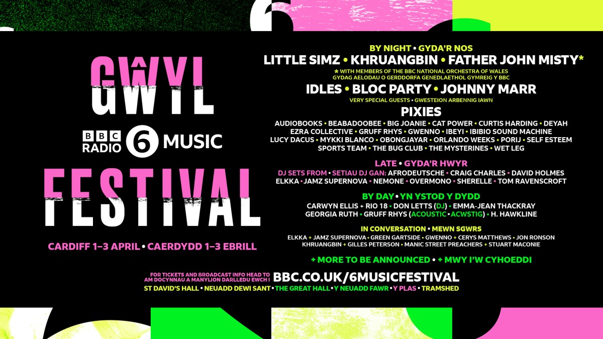 NEWS: Little Simz, Father John Misty, Self Esteem, Pixies and Idles amongst names for BBC 6 Music Festival in Cardiff!
