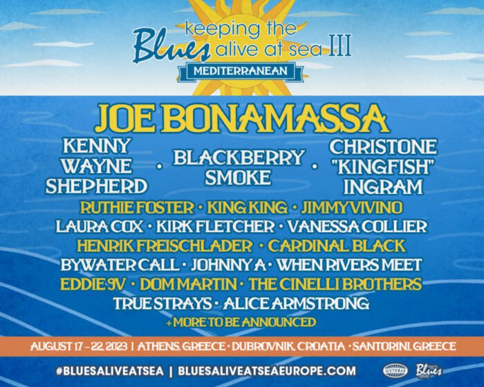 Joe Bonamassa and Sixthman Share Updated Lineup for Keeping The Blues Alive at Sea Mediterranean III