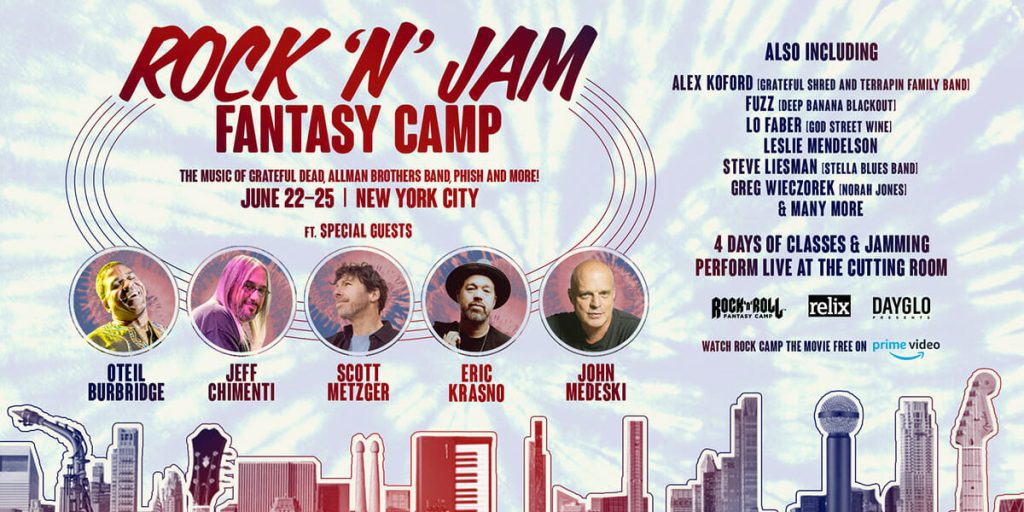 Rock ‘N’ Jam Fantasy Camp Details Return to New York City: Oteil Burbridge, Jeff Chimenti, Eric Krasno and More
