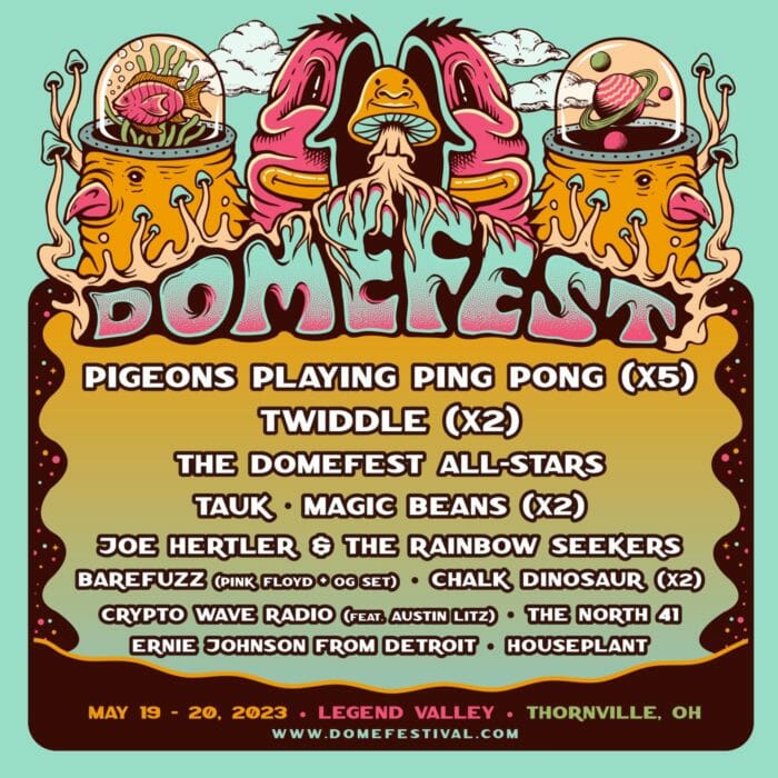 Pigeons Playing Ping Pong Unveil Domefest 2023 Lineup