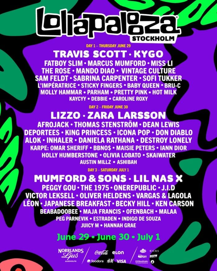 Lollapalooza Stockholm Releases 2023 Lineup: Lizzo, The 1975, Mumford & Sons and More