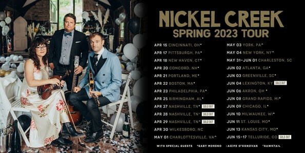 Nickel Creek to Set Out on First Tour Since 2014