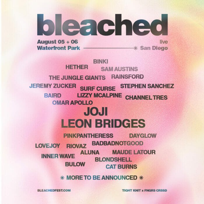 Bleached Festival Reveals Inaugural Artist Lineup: Joji, Leon Bridges, Omar Apollo and More
