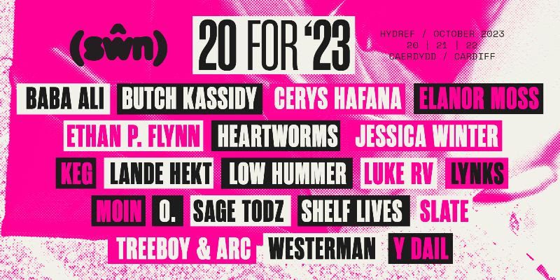 NEWS: Jessica Winter, Lynks, Heartworms, Westerman, Sage Todz and Y Dail amongst names for  Sŵn 2023