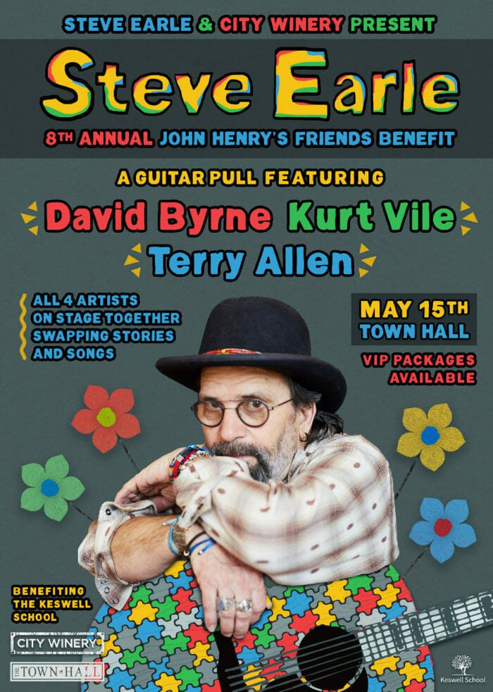 Steve Earle and City Winery Outline 8th Annual John Henry’s Friends Benefit Concert with David Byrne, Kurt Vile and More