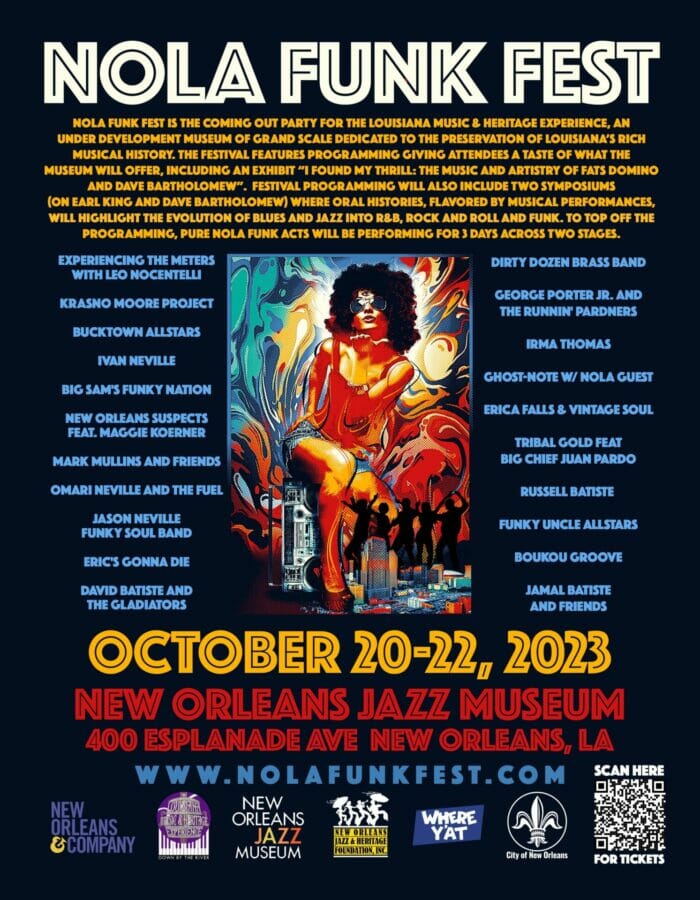 NOLA Funk Fest Details 2023 Celebration with George Porter Jr., Ivan Neville, Irma Thomas and More