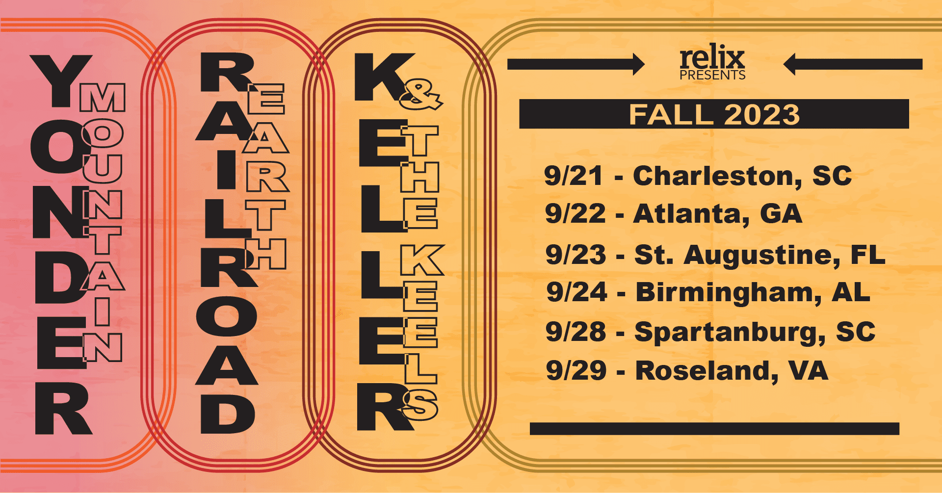 Yonder Mountain String Band, Railroad Earth and Keller & The Keels to Join Forces on Fall 2023 Tour