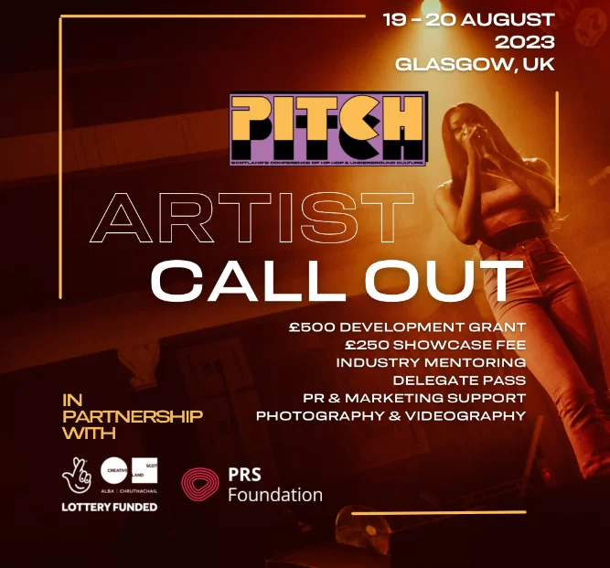 NEWS: Pitch Scotland announces dates, artists callout and first names for 2023