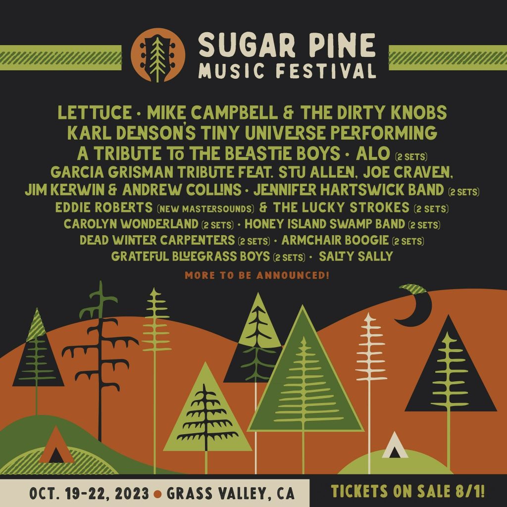 Sugar Pine Music Festival Outlines Initial 2023 Artist Lineup: Lettuce, Mike Campbell & The Dirty Knobs and More