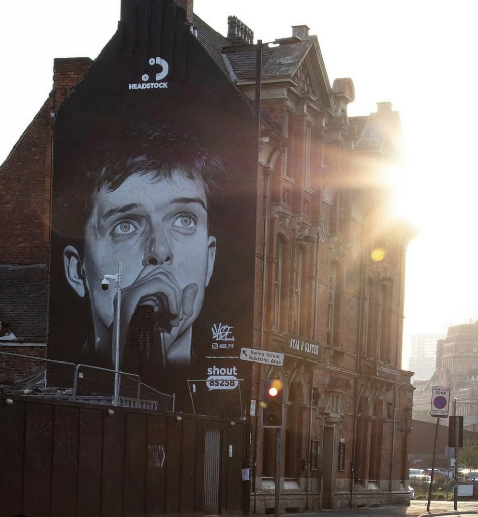 Ian Curtis Mural Recreated at New Location, Unveiled on World Suicide Prevention Day