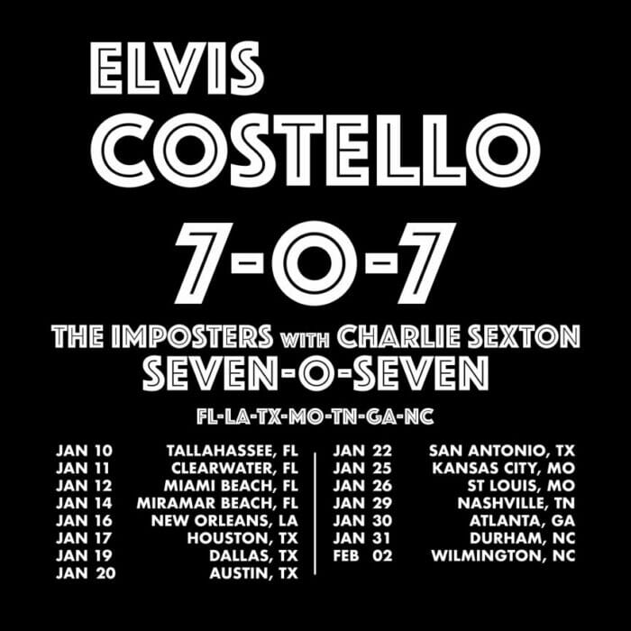 Elvis Costello & The Imposters to Embark on Seven-O-Seven Tour with Charlie Sexton