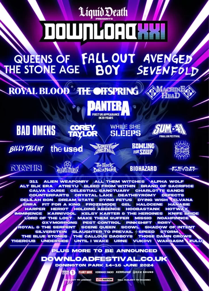 NEWS: Download Festival 2024 Lineup Announced: Queens Of The Stone Age, Fall Out Boy, Avenged Sevenfold, and more all confirmed