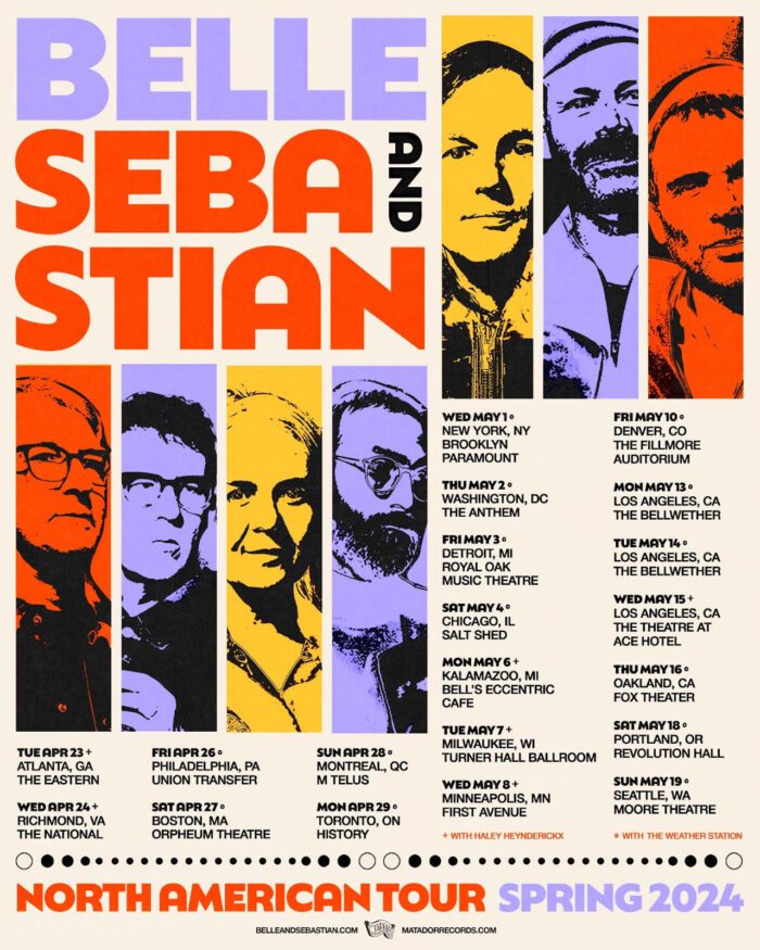 Belle and Sebastian Outline 2024 North American Tour Dates
