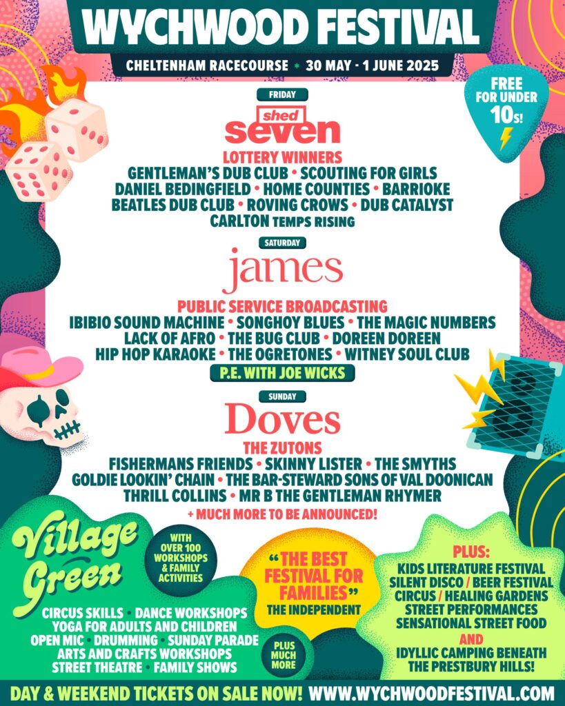 Wychwood Festival 2025 line-up poster. Credit: PRESS