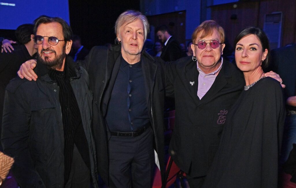 Sir Ringo Starr, Sir Paul McCartney, Sir Elton John and Mary McCartney attend the Disney Original Documentary's 