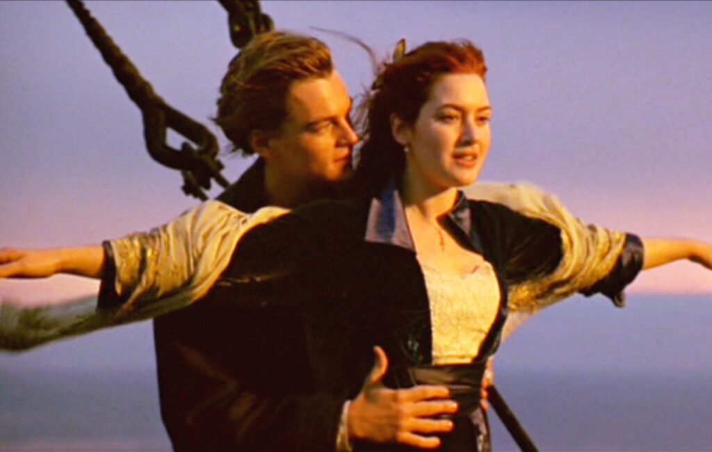 Leonardo DiCaprio and Kate Winslet in Titanic