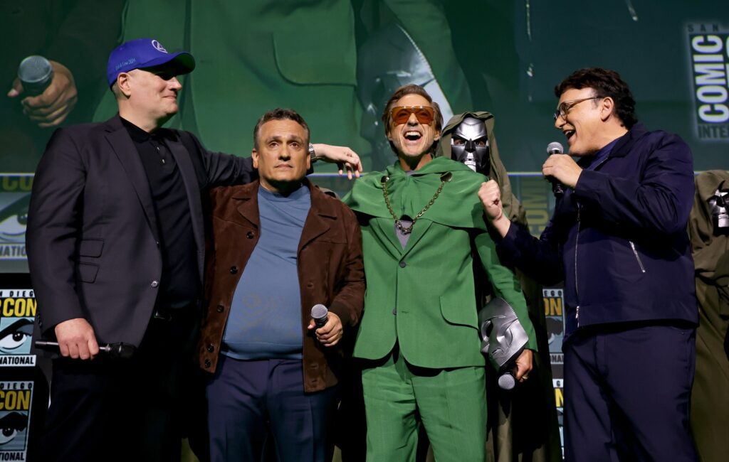 Russo brothers and Robert Downey Jnr