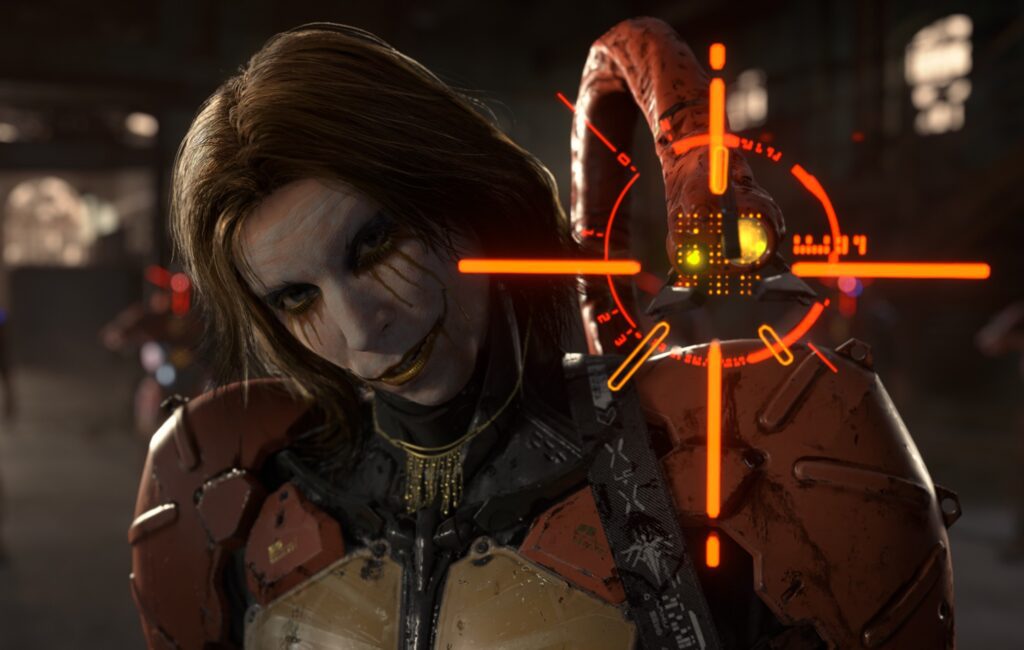 Hideo Kojima shreds on an electric guitar at ‘Death Stranding 2’ event