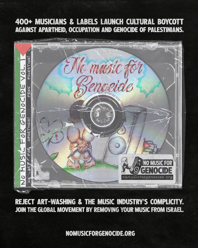 “No Music For Genocide” geo-blocks Israel for over 400 artists and labels