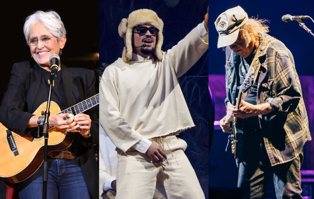 Neil Young and Joan Baez are not playing anti-Bad Bunny Super Bowl halftime show, as petition to remove him reaches 60,000 signatures