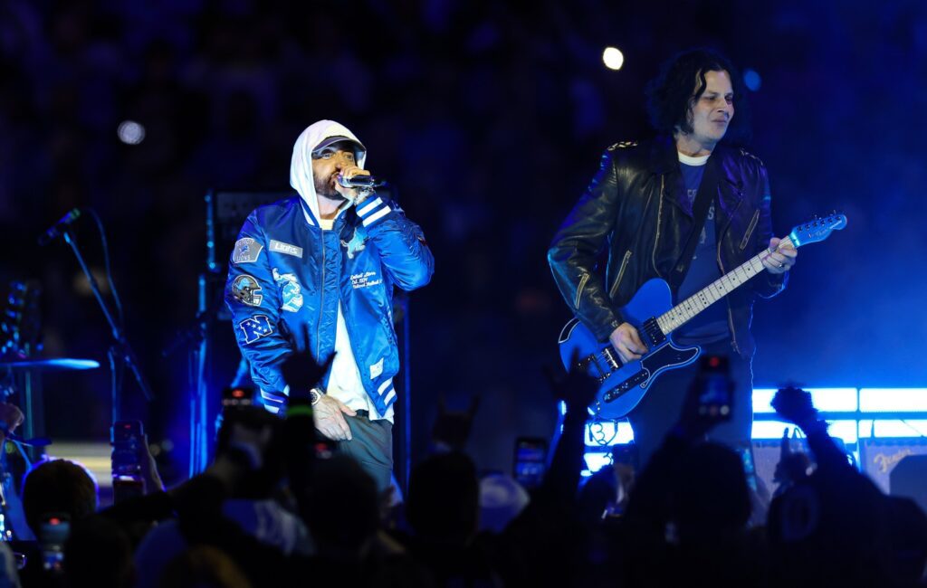 Watch Jack White bring out Eminem during NFL Thanksgiving halftime show