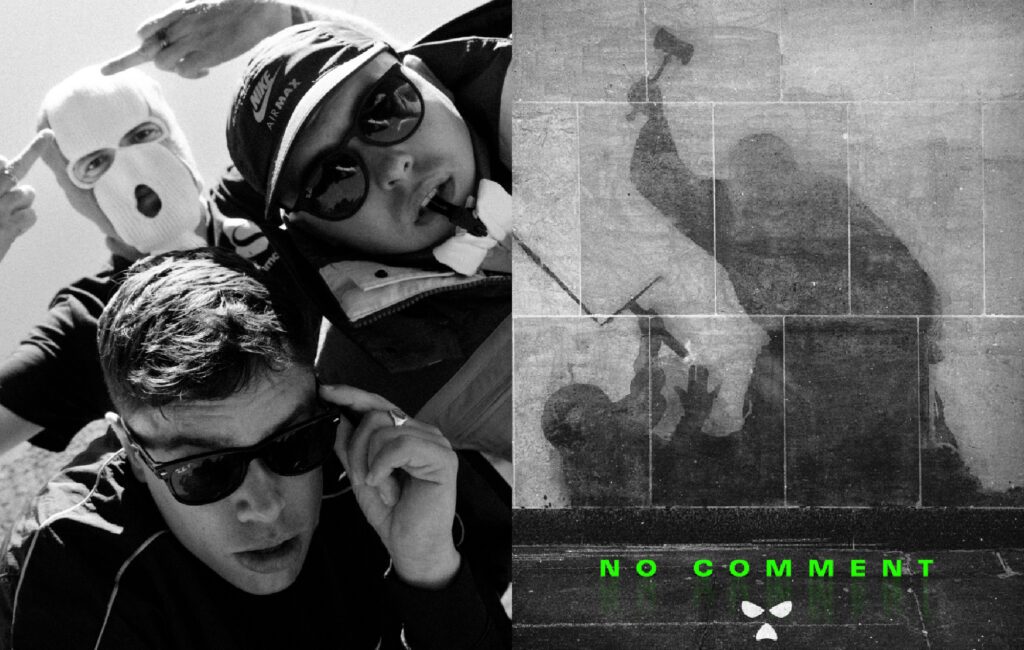 Kneecap take on “the British state” again on new single ‘No Comment’ with Sub Focus – featuring Banksy court graffiti artwork