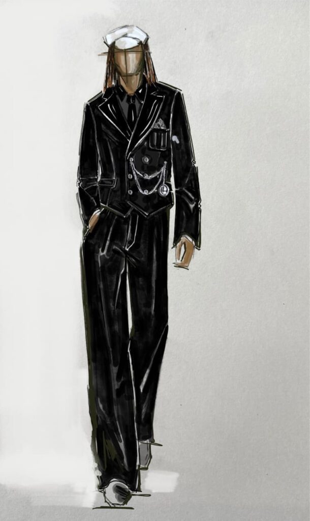 Leon Thomas’s 2026 Grammy look was denim couture