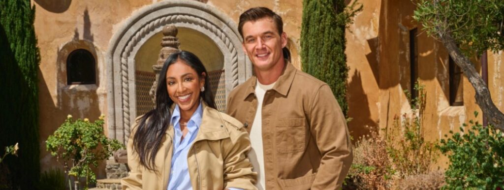 ‘Bachelor Mansion Takeover’: Tayshia Adams and Tyler Cameron Tease ‘Drama’ and Villainy on HGTV’s New Renovation Show (Exclusive)