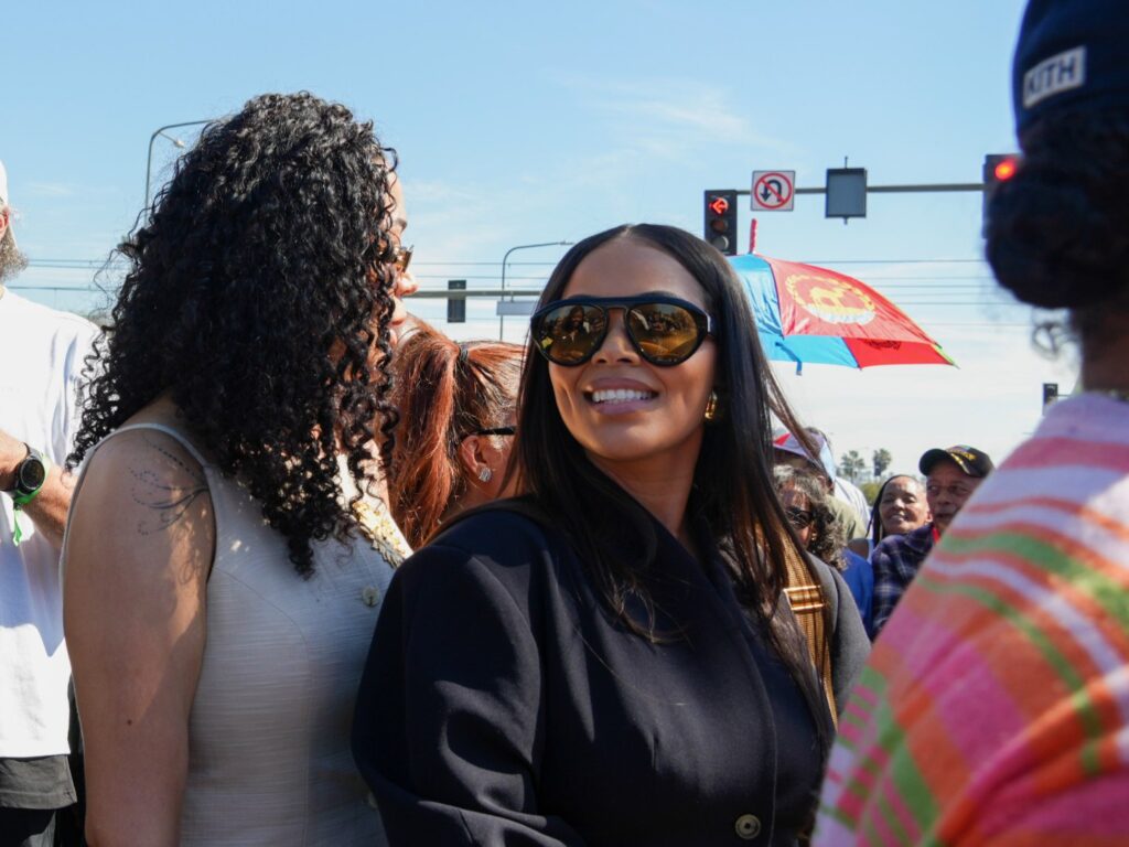 Lauren London remembers Nipsey Hussle at new memorial dedication