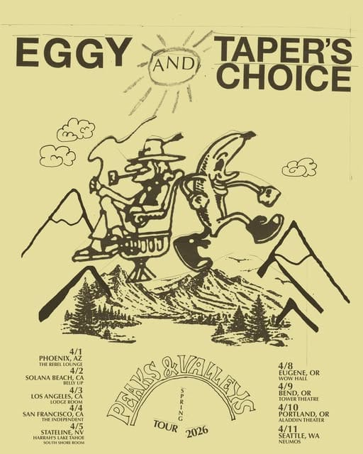Eggy and Taper's Choice Forge Collaborative Bonds on Peaks and Valleys Tour