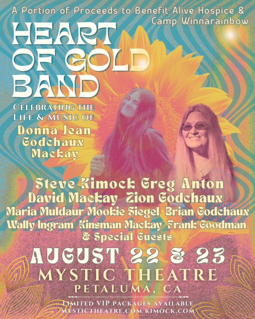 Heart of Gold Band Announces Two-Night Celebration of Donna Jean Godchaux-MacKay